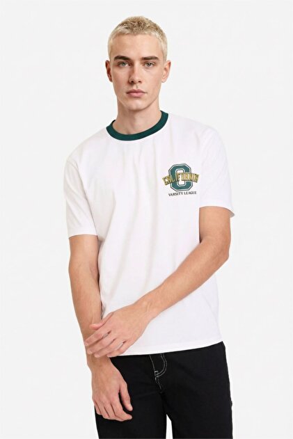 Defacto Erkek T-shirt F8150AX/WT34 WHITE - Fiyatı, Yorumları