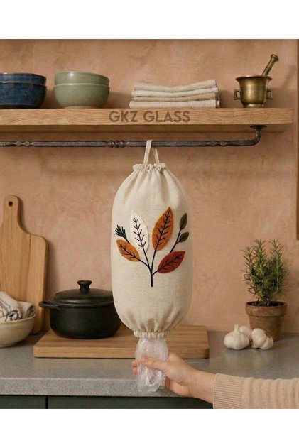 1 Piece Gift Bag Holder & Punch Linen Bag Organizer, Bag Organizer, Kitchen Bag Organizer