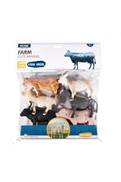 Set 6 figurine Animale Domestice, 20 cm