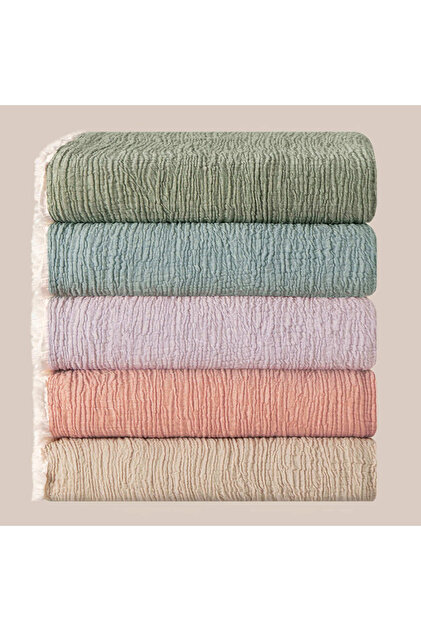 Linens Coraux Pamuk Muslin Çift Kişilik Pike Lila - Fiyatı, Yorumları