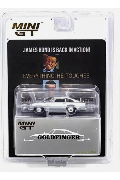 mini gt 5'li Set- 007 James Bond- Spectre-Goldfinger-Tomorrow-For