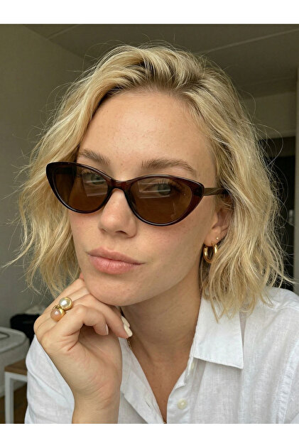 Carat Cat Eye Brown Carat 46 Ekartman Small Cat Eye Glasses Popular Sunglasses
