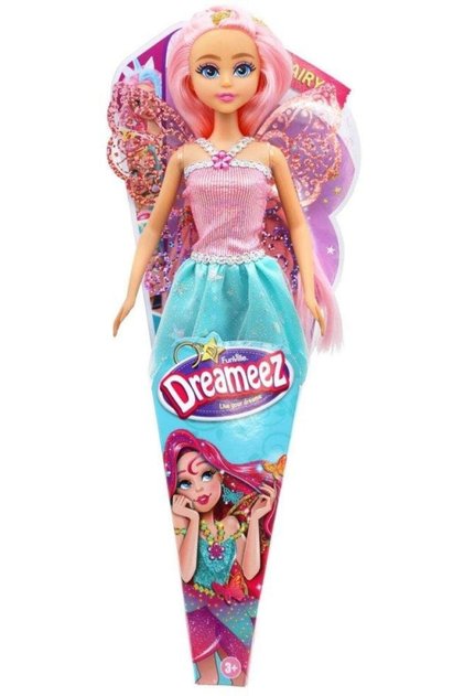 Papusa zana cu par roz, Dreameez, 29 cm