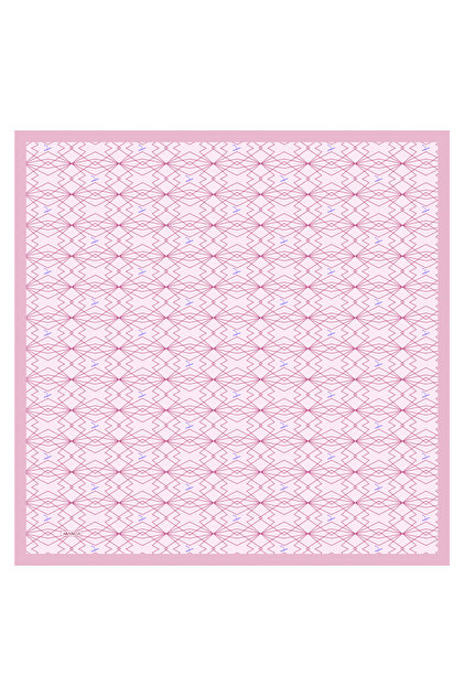 Pink 90X90 Silk Twill Scarf