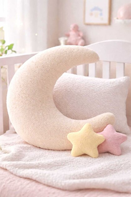 Welsoft Moon Pillow Διακοσμητικό βελούδινο μαξιλάρι ριχτάρι με μαλακή επένδυση Αξεσουάρ για το σπίτι και το παιδικό δωμάτιο