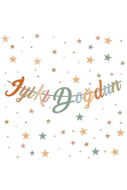 Retro Colors Happy Birthday Lettering Birthday Decoration