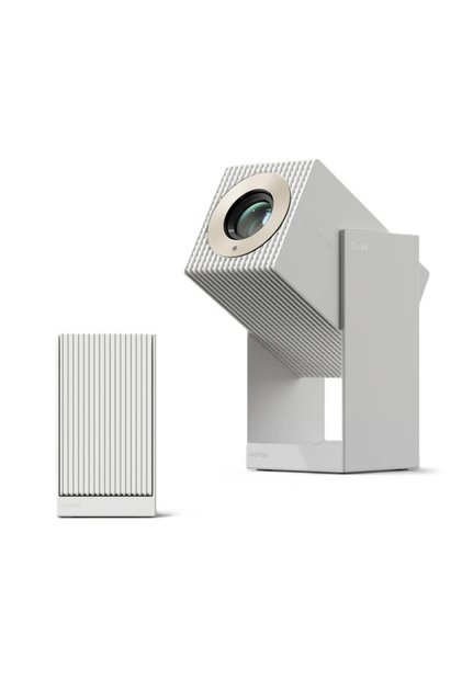 Видео проектор Wanbo Cube 2 PRO, 1920x1080 FHD, LCD, 500 ANSI лумена, Android TV 11 (бял)