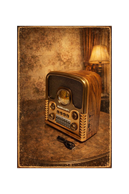 Diamond Ortiz　g-rap トークボックス　xl middleton ataşbey RT-743 Klasik Özel Tasarım Retro Nostalji Bluetooth/USB/Sd