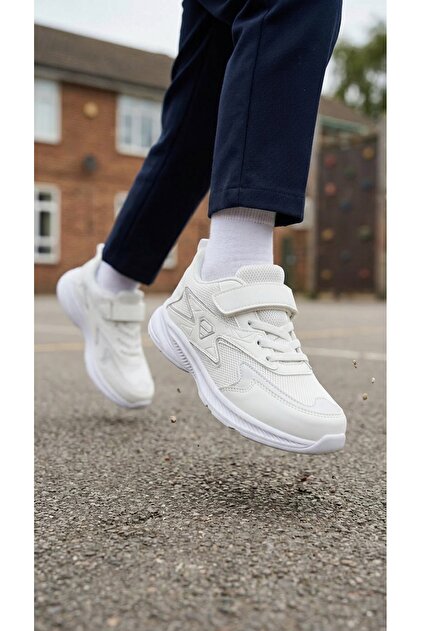 Çocuk Bağcıklı Tek Cırtlı Unisex Spor Ayakkabı 31-35