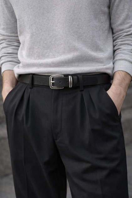 Men's Ancient Pattern Leather Belt