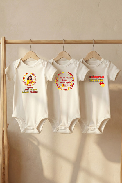 100% Organic Cotton Fan Themed My Auntie Printed Short Sleeve Snap Fastener Baby Bodysuit