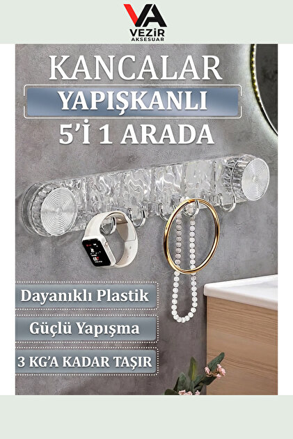 Güçlü Vakumlu Çok Amaçlı Askılık | Banyo, Mutfak ve Dolap İçin Pratik Askı