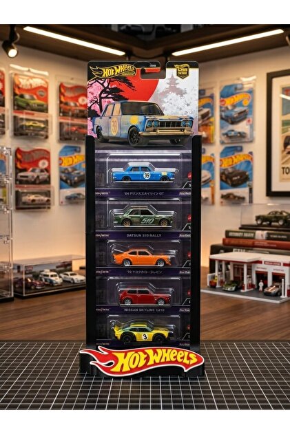 Themed Vehicle Stand – Car Display Collectible Desktop Stand Toy 5 Car Holder (Vehicles Not Included)