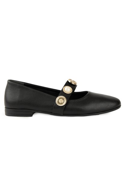 Leather Buckled Women Ballet Flats Dg6101
