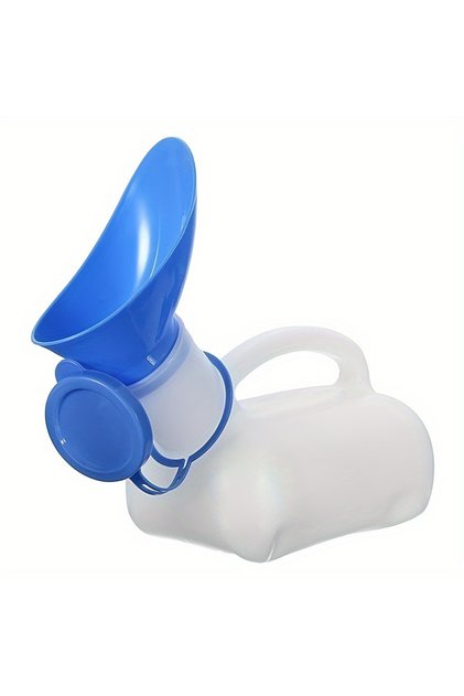 White Portable Travel Urinal for Men & Women -Leak-Proof,Spacious Convenient,33.81oz Capacity,Ideal