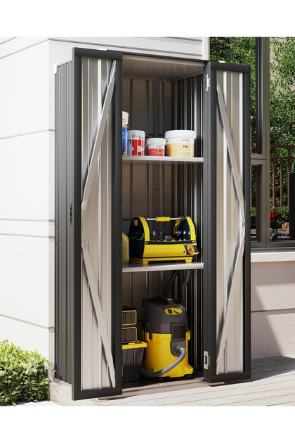 Baisiwei Stormax Metal Bahçe Dolabı Antrasit - Fiyatı, Yorumları