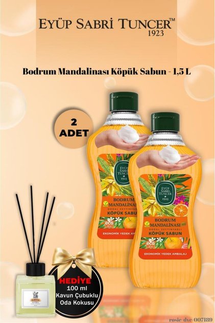 X2 Bodrum Tangerine Foam Soap 1.5 L Melon Fragrance Gift