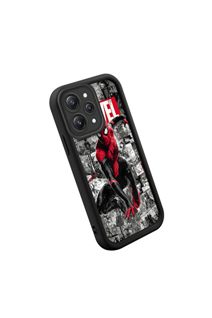 Redmi 12 4g Compatible Classic Spider-Man Printed, Stylish and Compatible, Shock-Absorbing Silicone Case
