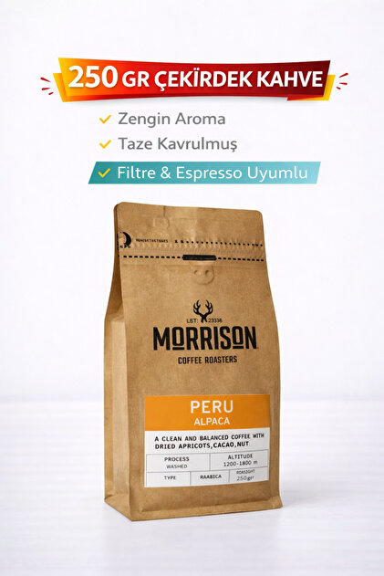 Morrison Coffee Roasters Peru Alpaca 250 gr Çekirdek Kahve