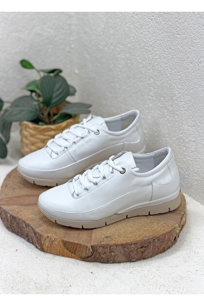 Mammamia D26YA-3980 HAKİKİ DERİ ORTOPEDİK SNEAKER GÜNLÜK SPOR
