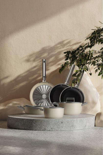Cookware 50's Style Grande Krem Set 6'lı