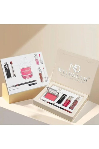 Beige set from My Dream: lipsticks + lip gloss + lip liner + powder blush