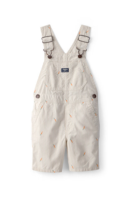 Little Boy Salopet Shorts 2 Years-5 Years Green