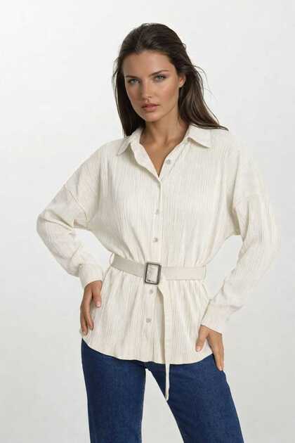 Belt Li Pleated Shirt