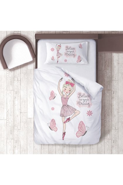 Children's Room Cotton Lu Duvet Cover Set Bed Sheet Sız Baletin