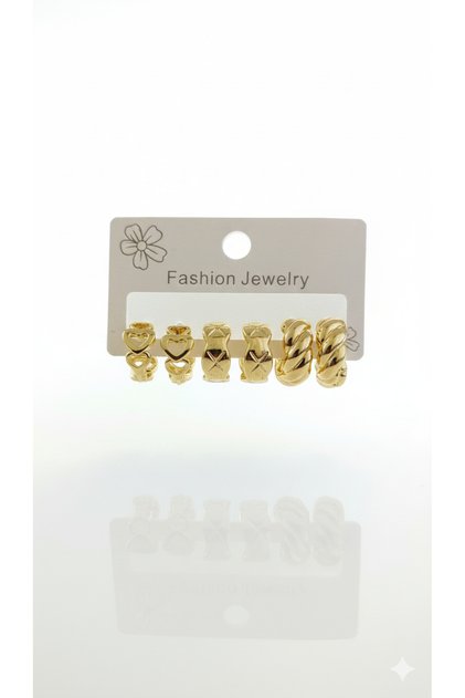 Multi Gold Earrings