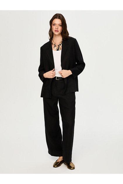 %100 Keten Astarsız Blazer Ceket S26CKT015