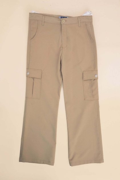 Zippered Cargo Pocket Girls' Trousers