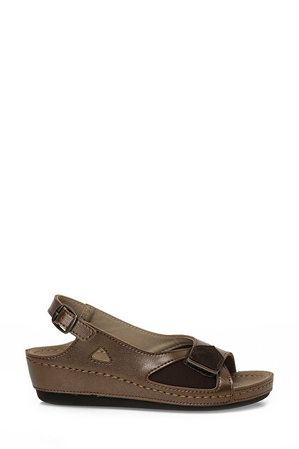 Polaris 167249.Z6FX Bronz Kadın Düz Sandalet - Fiyatı, Yorumları