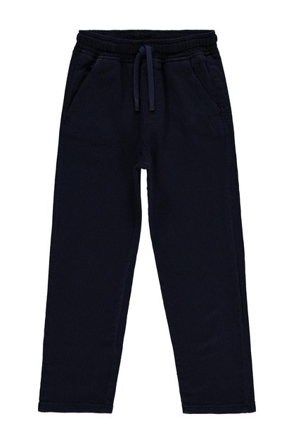 Textured 10-13 Years Old Pants - Navy Blue 13-14 Years Old