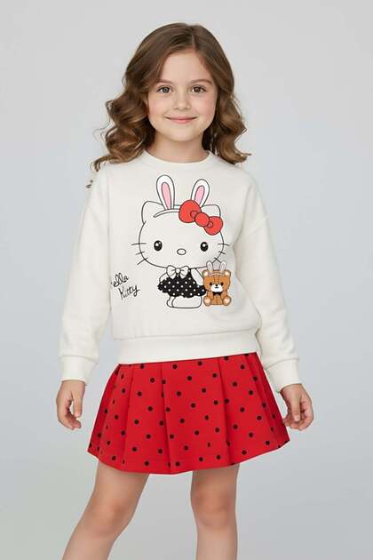 Boys & Girls Mow Kids Girls' Shorts Skirt Set Ecru