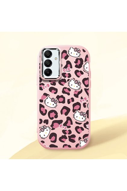Pink Silicone Case Kitty with Shock Absorbing Camera Protection Compatible with Samsung Galaxy A15 4G/5G