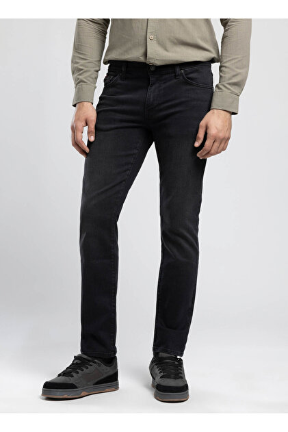 Lee Cooper Normal Bel Slim Straight Antrasit Erkek Denim Pantolon