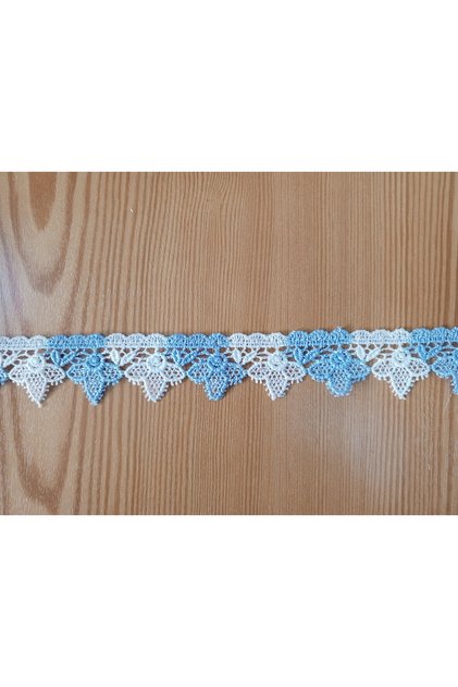 غيبور أبيض ملون دانتيل - 9 متر (كرة واحدة)