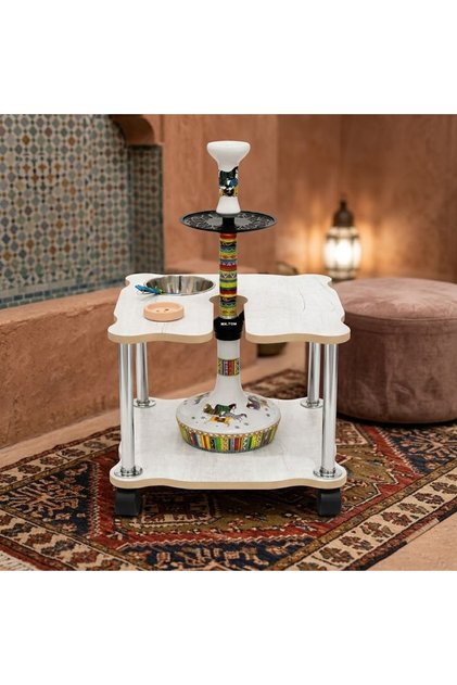 طاولة الأرجيلة الفاخرة – تجربة مختلفة كلياً ✨