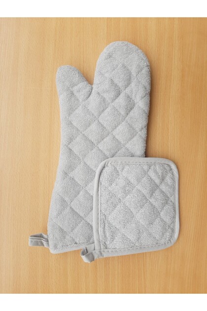 Large Size Fireproof Oven Mitt and Holder Heat Resistant Oven Mitt and Holding Cloth