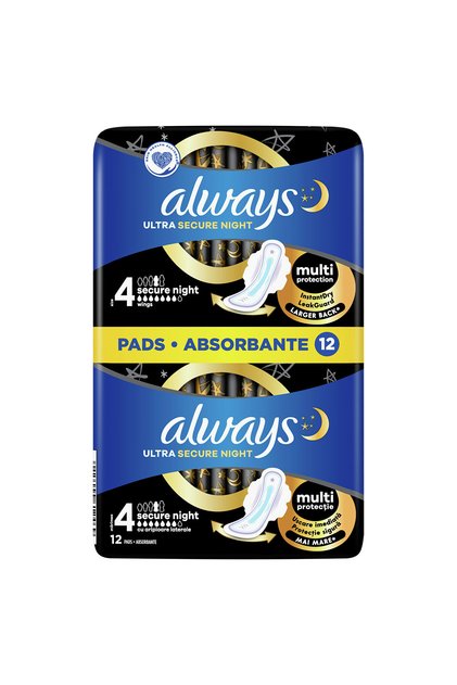 Duo Ultra Night, absorbante igienice, marime 4, 12 buc