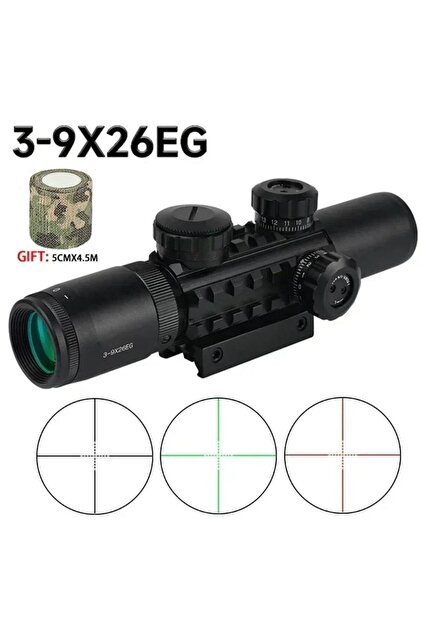 Forestia Profesyonel 3-9x26 Çift Işıklı Zoom Tek göz Nişangah