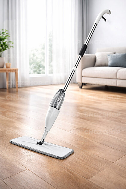 CNGZSHOP 360° Dönen Sprey Mop Mikrofiber Paspas Seti – Su Hazneli