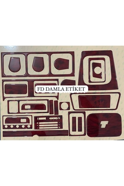 Fiat TofaÅŸ Low Chest Console, Console, Trim, Chest Mahogany Veneer Set, Mahogany Color, Special Design