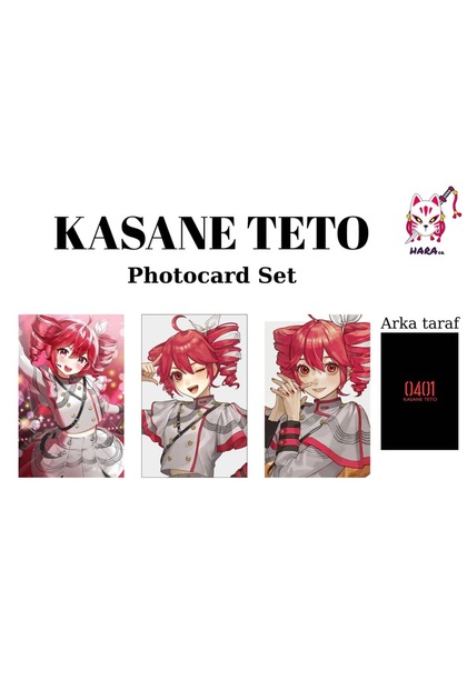 Hara Company Vocaloid Kasane Teto Photocard Seti / Koleksiyon