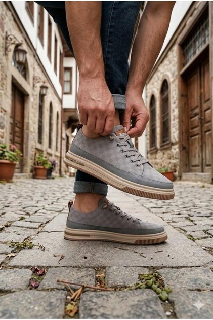 E385 Comfortable Lightweight Linen Special Design Sports Sneakers Men's Shoes
