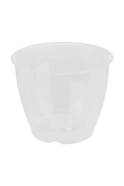 Ghiveci orhidee, plastic, Ø 16 cm, transparent