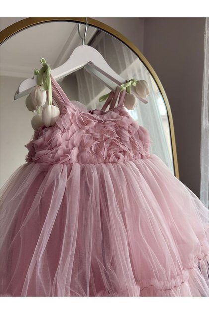 Special Occasion Dress with Tulip Details