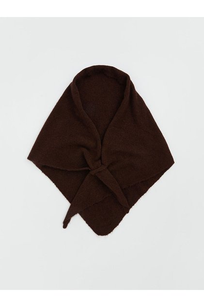 New season from gulis clothing! brown women's knitted triangle scarf