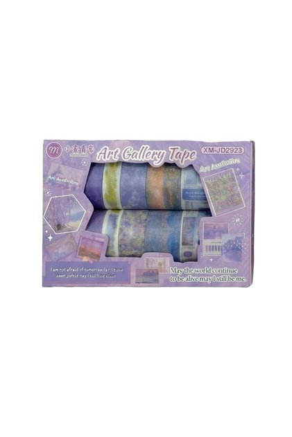 Mor Monet Art Gallery Estetik Washi Bant Seti Bullet Journal Scrapbook Dekoratif Bant